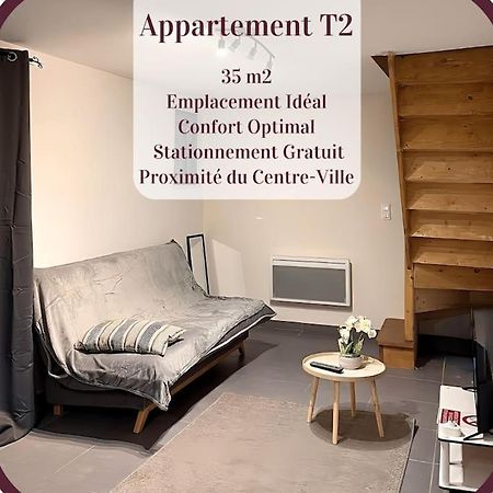 Appartement 2 Pieces Rdc En Duplex Vue Cour Parking Gratuit A 20Metres Roanne Exteriér fotografie